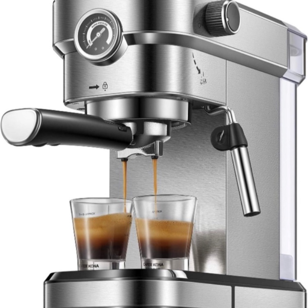 Espresso Machine, 15 Bar Fast Heating Espresso Coffee machine with Milk Frother